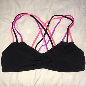 Pink swimsuit top